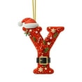 thumbnail image 2 of Decoraciones de Árbol de Navidad 2D Acrílico Decoración Carta Colgante con 26 Letras Diy Navidad Decoración Del Hogar Ornamentos Del Árbol de Navidad, 2 of 5