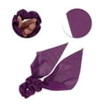 thumbnail image 3 of Unique Bargains 1 Pc Solid Tie Triangle Ribbon Scrunchies for Home Purple, 3 of 6