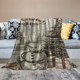 thumbnail image 2 of Orinice Christmas Tree Snowman Holiday Warm Lightweight Blanket Soft Fleece Blankets All Seasons Bed Couch Sofa Decor Gifts 50x60in, 2 of 6