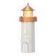 thumbnail image 1 of Lámpara de mesa con forma de faro y altavoz Bluetooth, ideal para la decoración de la habitación de los niños. Blanco, 1 of 9