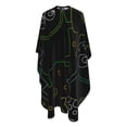 thumbnail image 4 of ZICANCN Hair Cutting Cape for Adults,Cartoon Smile Line Graffiti Cape Salon Barber Cape for Hair Stylist Shampoo Capes Waterproof , 55x66 Inch, 4 of 7