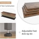 thumbnail image 5 of Rustic brown mesa de TV cómoda: 10 fabric cajones, wood top, ample almacenamiento, anti - tip, adjustable feet para up to 55 - pulgada tvs, 47.2 pulgadas de anchura, 5 of 6