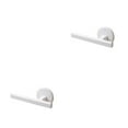 thumbnail image 2 of Moyic Toallero de plástico montado en la pared para cocina, baño, colgador de trapo colgante para oficina, Hotel, dormitorio, accesorios Blanco 2Conjunto, 2 of 6