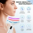 thumbnail image 3 of Neck Beauty Device with Microcurrent & 3 Color LED Lights - Rejuvenate, Lifting, Massage Modes, 45°C Heat, 3 Intensity Levels, for Face & Chin Care, White, 3 of 13