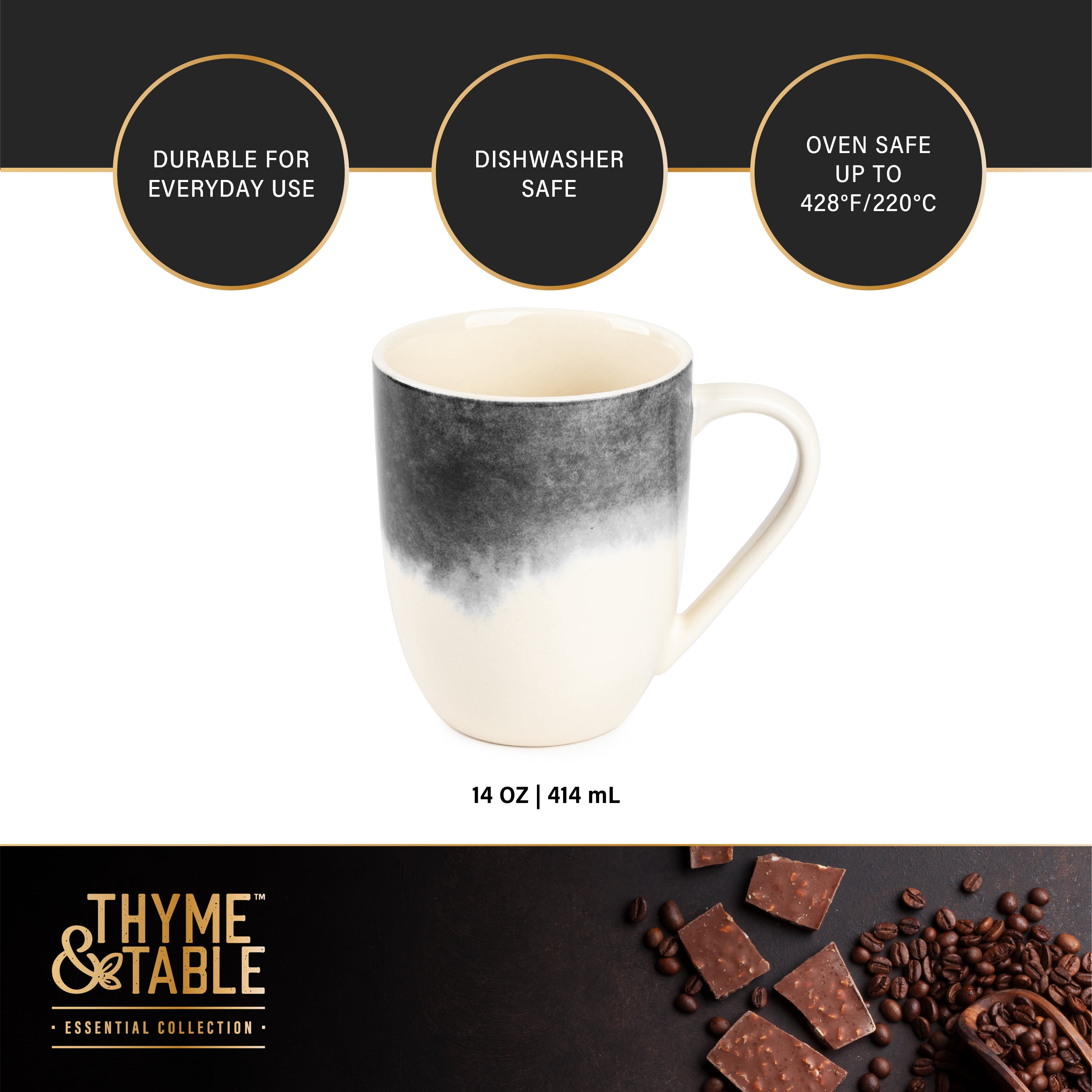 (2 pack) TT DRIP GRY MUG