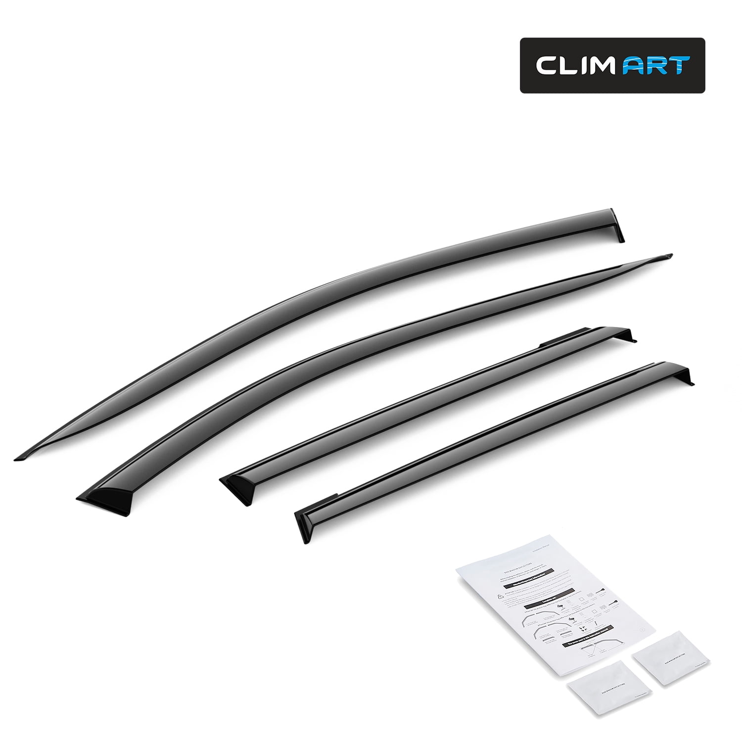 CLIM ART Incredibly Durable Rain Guards for Hyundai Santa Cruz 2022-2026, Original Tape-on Window Deflectors, Vent Deflector, Window Visors, Car Accessories, 4pcs. - 422280