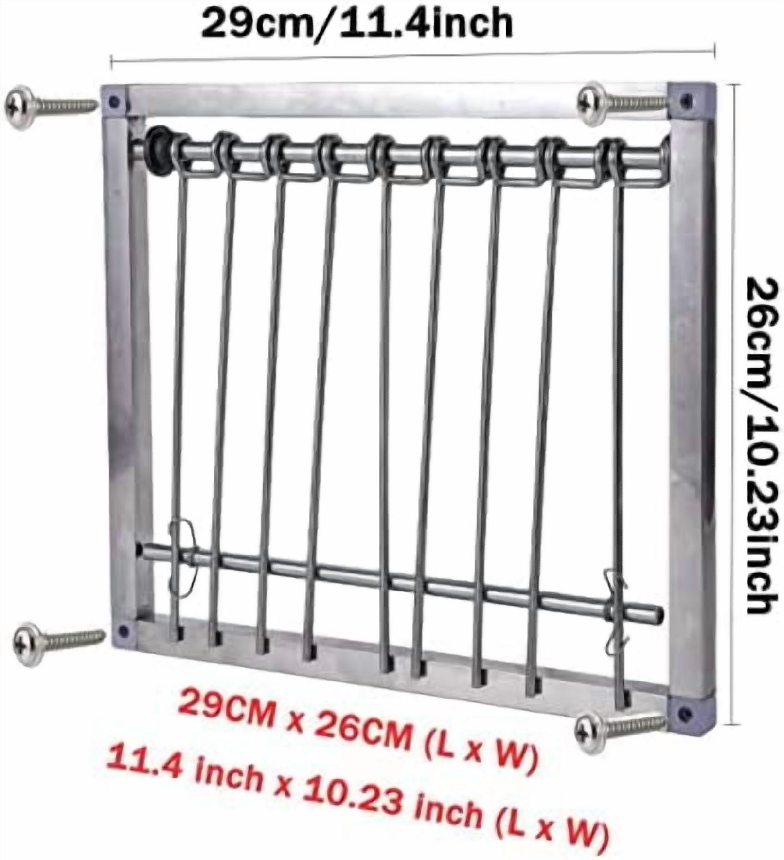 1PC Bird Cages Trap Stainless Steel Pigeon Trap Door Wire Bars Frame Entrance U-Trap for Pigeon Birds House Door (29 * 26 cm)