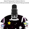 thumbnail image 4 of Square 2Pack PU Leather Rabbit Glasses Stars Cruise Luggage Tag with Privacy Cover and Name ID Tag for Travel Handbags Backpacks Luggage Tags, 4 of 6