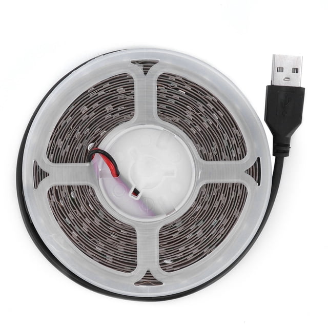 Tira de luces LED de 5m/16,4 pulgadas, tira de luces alimentadas por USB de 5V, cinta adhesiva fuerte, luces para dormitorio, cocina, decoración del hogar