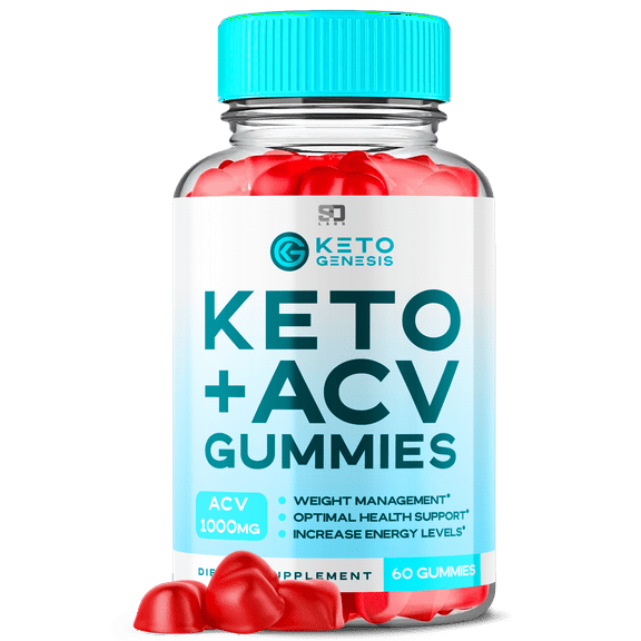 (1 Pack) Keto Genesis Keto ACV Gummies - Apple Cider Vinegar Supplement for Weight Loss - Energy & Focus Boosting Dietary Supplements for Weight Management & Metabolism - Fat Burn - 60 Gummies