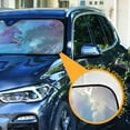 thumbnail image 3 of Pink Unicorn and Rainbow Car Windshield Sun Shade Reflector Sunshade Foldable for Front Keeps Vehicle Cool, 3 of 8