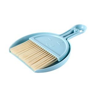 Small Broom and Dustpan Set  Dust Pan and Brush  2PCS Whisk Brooms Small Cleaning kit for Tables  Keyboards  Cats  Dogs and  Pets Cleaning  Blue