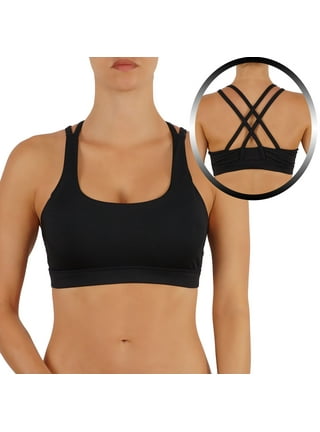 1/2 Pcs Women's Yoga Sports Bras Training Stretch Tank Top High Impact  Padded Bra Front With Zipper Closure 
