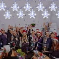 thumbnail image 2 of 25.8Ft 50LEDs Snowflake Christmas Lights with Remote,8 Modes Cool White Multicolored Color Changing Waterproof Battery Powered LED String Lights for Wedding, Christmas, Christmas Tree,Birthday, 2 of 7