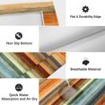 thumbnail image 5 of Orange Brown Wooden Outdoor Rug for Patio/Deck/Porch, Non-Slip Large Area Rug 4 x 6 Ft, Farmhouse Striped Modern Art Indoor Outdoor Rugs Washable Area Rugs, Reversible Camping Rug Carpet Runner, 5 of 8