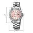 thumbnail image 3 of Reloj de Cuarzo Unisex con Correa de Acero Inoxidable, Sumergible 30M, Vestir Casual de Negocios, Reloj de Agujas Elegante y Versátil para Hombres Mujeres, 3 of 9