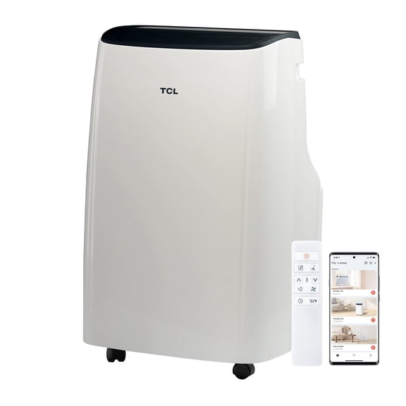TCL 7,000 BTU SACC (11,000 BTU ASHRAE) Smart Portable Air Conditioner, H7P38W