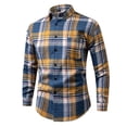 thumbnail image 4 of Awdenio Shirts for Men Long Sleeve Button Down Business Casual Shirts for Men Stripe Pattern, 4 of 5