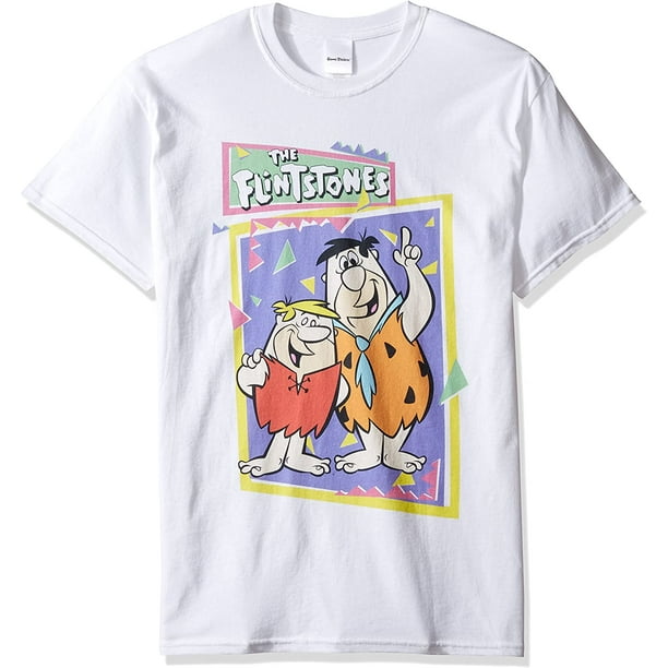 The Flintstones Men's Neon Barney Rubble and Fred T-Shirt - Walmart.com