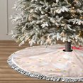 thumbnail image 3 of Christmas Tree Skirt, Daisy Cute Duck Pink Christmas Tree Decorations Indoor, Tree Skirts Mat With Tassel Trim for Halloween New Year Holiday Christmas Party Decor 36 Inches, 3 of 7