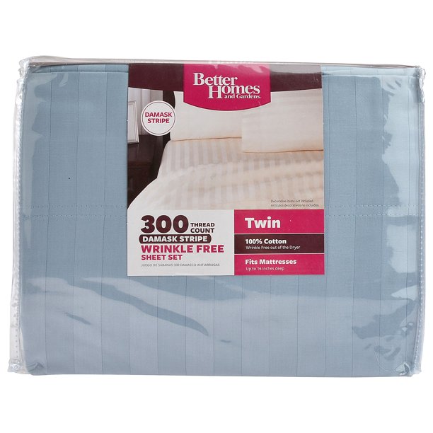 Better Homes & Gardens 300 Thread Count WrinkleFree Damask Stripe