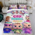 thumbnail image 4 of Cry Babies Themed Bed Sheet Set Three Piece Set 53x79 In ches Comfortable And Skin Friendly Unique Design Creating A Star Studded Night Home Decor Gifts For Family Friends fans, 4 of 5