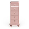 thumbnail image 4 of Bowery Hill Contemporary Wood Swivel Chest with Mirror in Rose Gold, 4 of 5