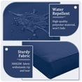 thumbnail image 3 of Snubbull 8-Piece Patio Furniture Cushions, Replacement Outdoor Cushions for 3-Seat Sectional Sofa, Waterproof & Zipped, 25.6"*23.6"*4", Blue, 3 of 8