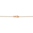 thumbnail image 4 of 14K Rose Gold chain Cable Diamond-cut 24 in 0.8 mm, 4 of 5