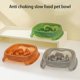 thumbnail image 2 of Square Cats Slow Feeder Set of 2 Dish Smooth Round Bowl Prevent Obesity Creative Slow Feed Cats Bowl gray plus blue, 2 of 4