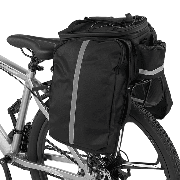 3-in-1 Bike Rack Bag Trunk Bag Waterproof Rear Seat Bag with 2 Side 31L Pannier Rear Seat Trunk BagHanging Bags Cycling Cargo Luggage Bag Pannier Shoulder Bag