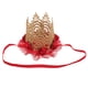 thumbnail image 3 of EeaseMX Baby's First Birthday Crown Rose Flower Encaje de malla Tocado Baby Girl 1st Birthday Hat Artículos de fiesta Sombrero de cumpleaños Photo Prop Diademas Accesorios para el cabello (Rojo), 3 of 7