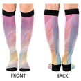 thumbnail image 2 of joogoo Liquid Pink Marble Socks Women Men Knee High Sock, 2 of 8