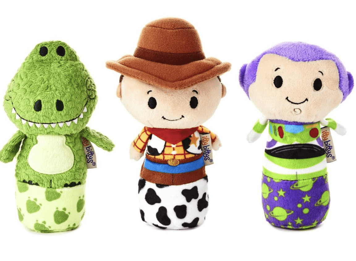Hallmark Itty Bittys Disney Pixar Toy Story Plush Baby Rattles Set of 3