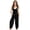 P143 Black, variant on Tfken Girls Overalls Summer Sleeveless Comfy Casual Jumpsuit With Pockets Soft Daily Wear Child Fashion Clothes Size 9-10 Years Black