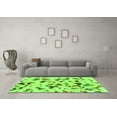 thumbnail image 3 of Ahgly Company Indoor Round Abstract Green Modern Area Rugs, 8' Round, 3 of 4