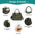 thumbnail image 3 of FORMRS Insulated Lunch Bag Unisex Large Capacity with Shoulder Strap, Green Leopard Print, 3 of 6