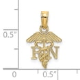 thumbnail image 3 of FJC Finejewelers 14k Yellow Gold Rn Caduceus Charm, 3 of 4