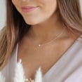 thumbnail image 4 of GOSFRY 14k Gold/Silver Plated Barque Pearl Chain Necklace Delicate Handmade Cultured Pearl Necklace Everyday Jewelry for Gifts, 4 of 8