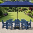 thumbnail image 4 of Tioline Patio Outdoor HDPE Dining Furniture Set of 9,with a table and chairs,Navy, 4 of 6