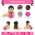 thumbnail image 2 of DolliBu Happy Mother's Day Super Soft Plush Squirrel Monkey Figure - Cute Stuffed Animal with Pink Heart Message for Best Mommy, Grandma, Wife, Daughter - Cute Wild Life Plush Toy Gift - 12.5" Inches, 2 of 6
