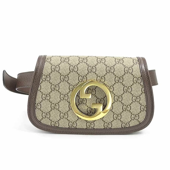 Pre-Owned Gucci Blondie waist bag/body bag in GG Supreme canvas, brown, for men and women,...