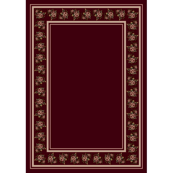 Milliken Design Center Area Rug ROSALIE CRANBERRY Rosalie Cranberry 7' 8" x 10' 9" Rectangle