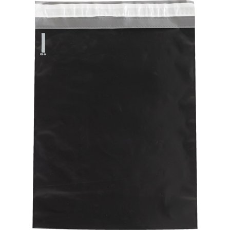 Partners Brand Mailer,Poly,14 1/2x19",Black,PK100 CPM1419BK