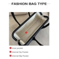 thumbnail image 4 of Cowhide Leather Women Doctor Baguette Bag, Shoulder Underarm Bag, Smooth Texture, 4 of 4