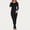 Black, variant on Thermal Underwear for Women Ultra-Soft Base Layer Sets Plus Size Top & Bottom Pajamas Cold Weather Long Johns