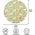 thumbnail image 4 of Coolnut Fox Round Placemats Waterproof Non-Slip Washable Place Mats Polyester Table Mats Set of 6 Heat Resistant for Home Kitchen Holiday Party Home Decor Gifts, 4 of 7