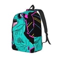 thumbnail image 2 of Yiaed Rex Dinosaur With Sunglasses Print Backpack, Premium Laptop Backpack, Travel Backpack for Women, Lightweight Backpacks, Comfortable Back Pack-Medium, 2 of 5