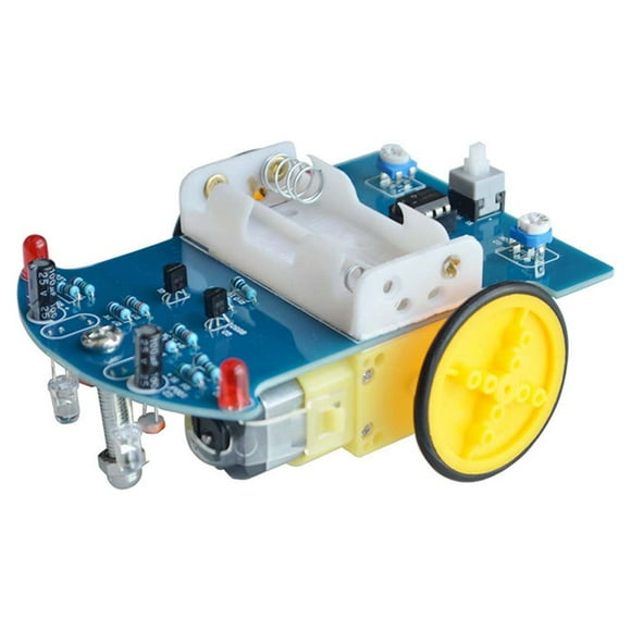 Matsuzay Línea de seguimiento coche aleación D2 1 rendimiento estable coche inteligente compacto juguete electrónico educación Robot niños Electrónica miscelánea