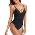 thumbnail image 4 of RELLECIGA&nbsp;Women's V Neck Cutout One Piece Swimsuits, 4 of 6